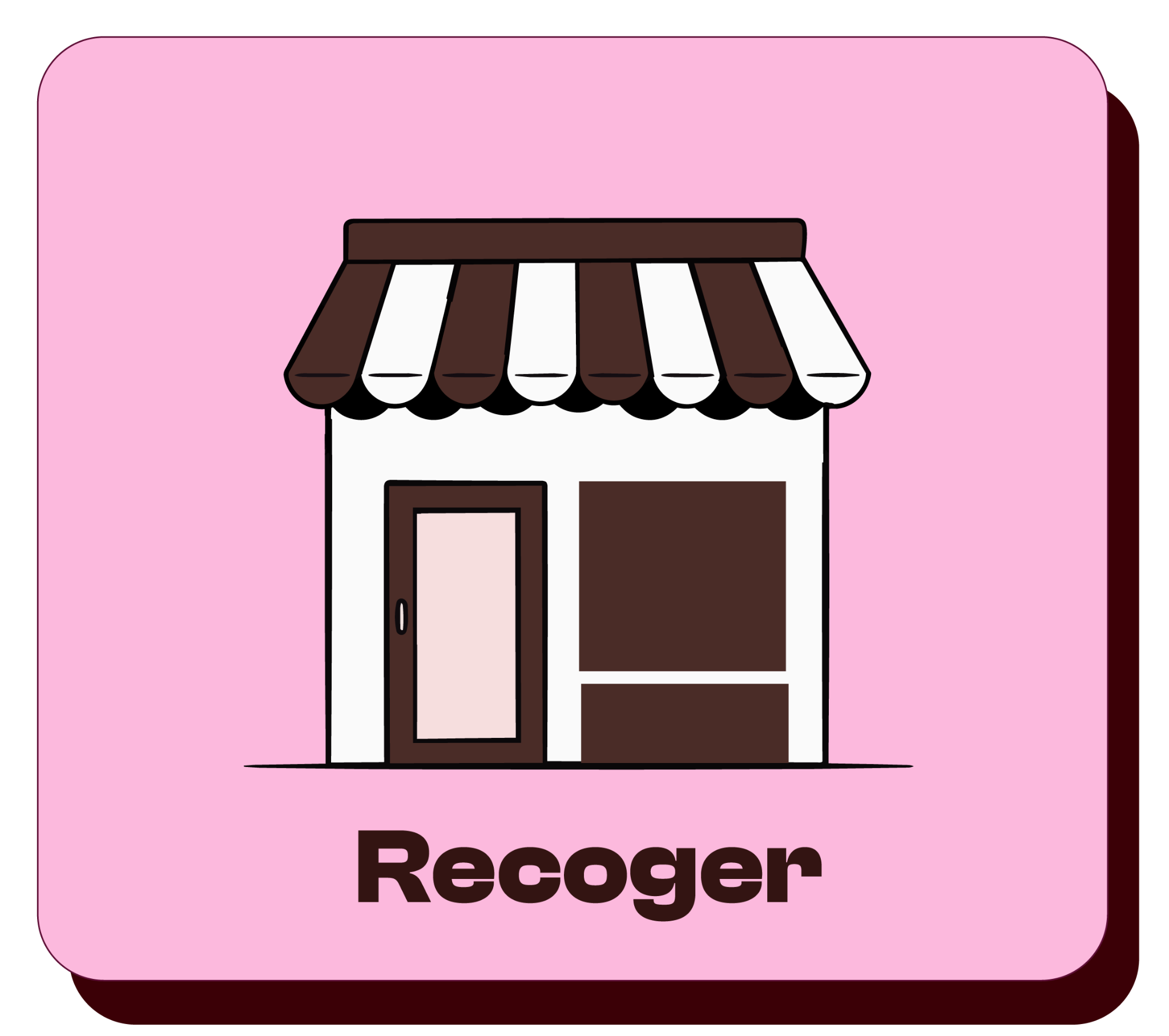 Recoger, ilustración del local Crunchie